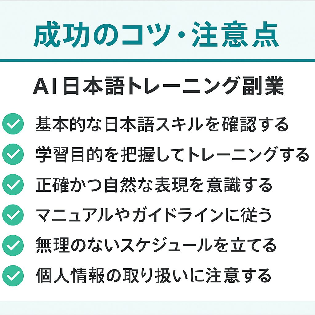 AI副業成功の5つのポイント