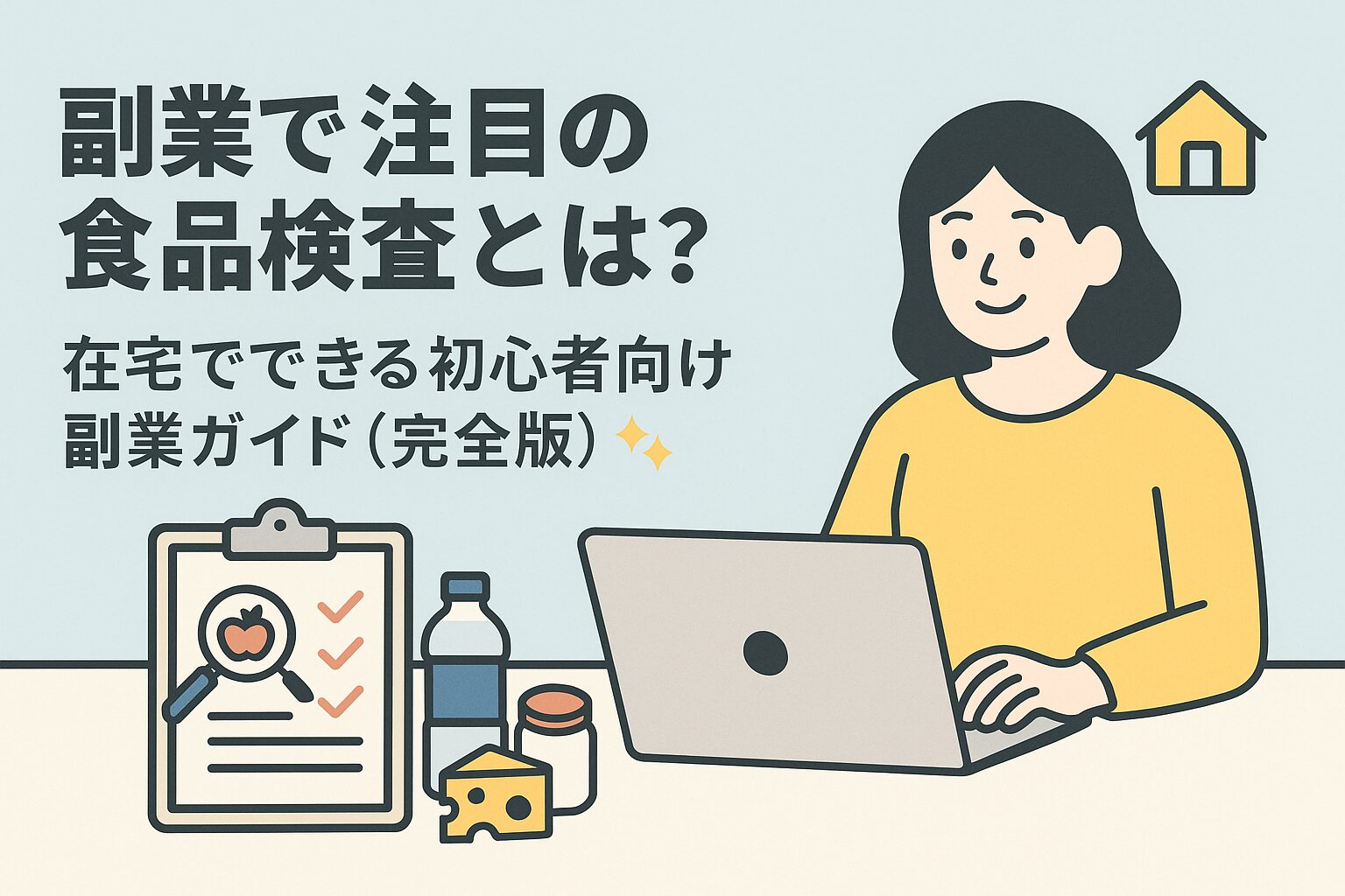 在宅でできる食品検査の副業イメージ