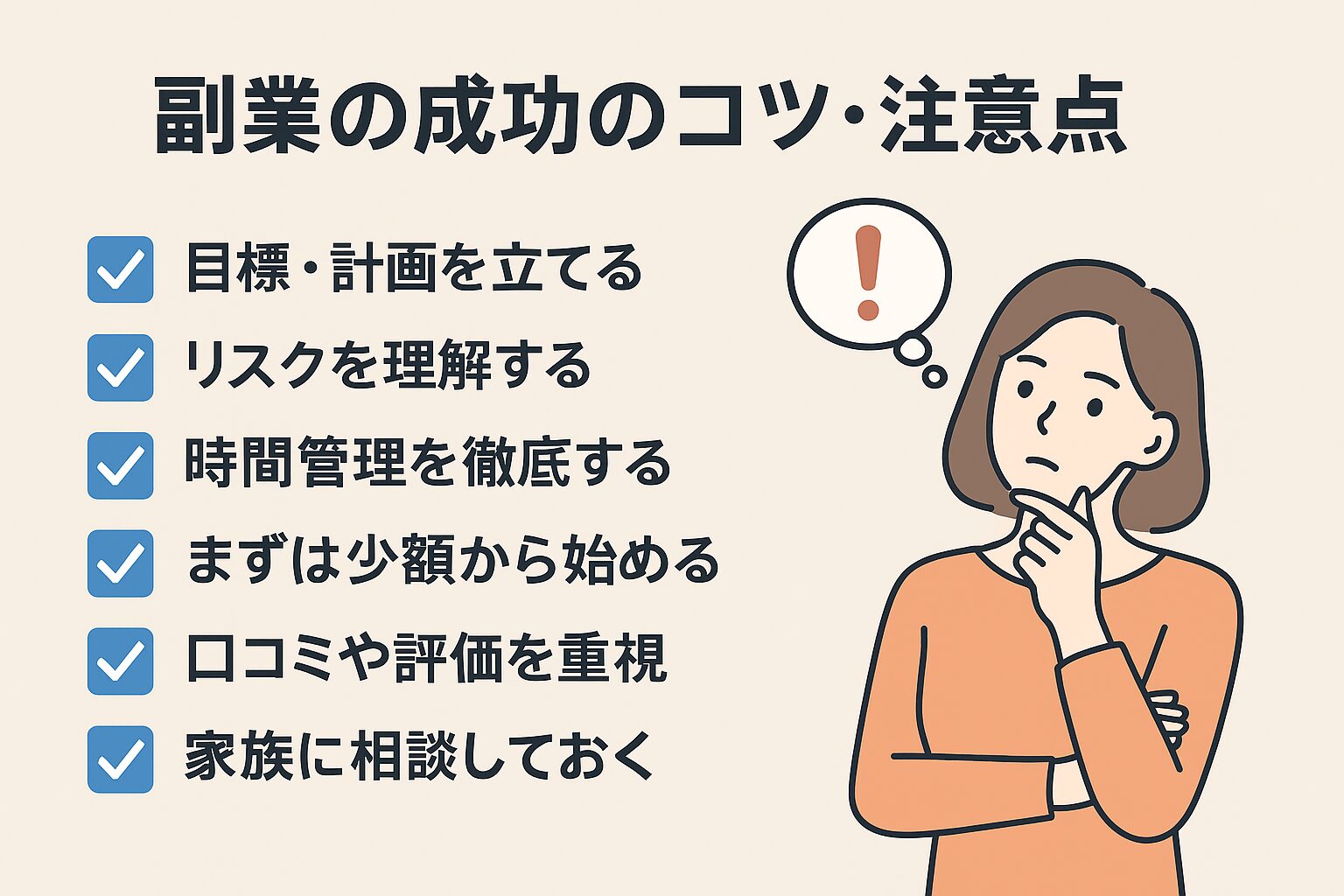 副業成功までのステップ図