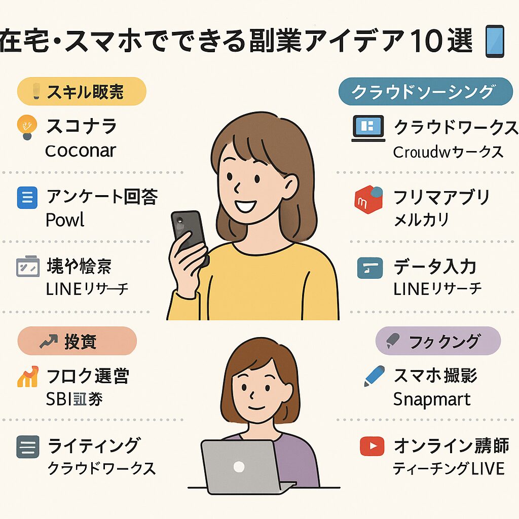 副業ジャンルの全体図